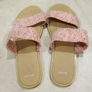 SANUK slip on sandals